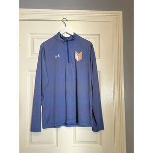 Under Armour Men's Size Large Loose Stripe Tech 1/4 Zip No Excuse Lacrosse - 222